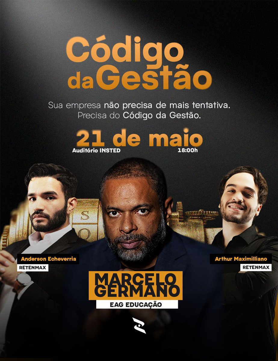 arthurmaxnl's tweet photo. Campo Grande: 21/05 • 18h • Auditório INSTED
Código da Gestão com Marcelo Germano (EAG).
“Como usar gestão pra acabar com o caos do seu negócio.”
Ingressos: https://t.co/RytDEWINz0 https://t.co/hSJfThTuzZ