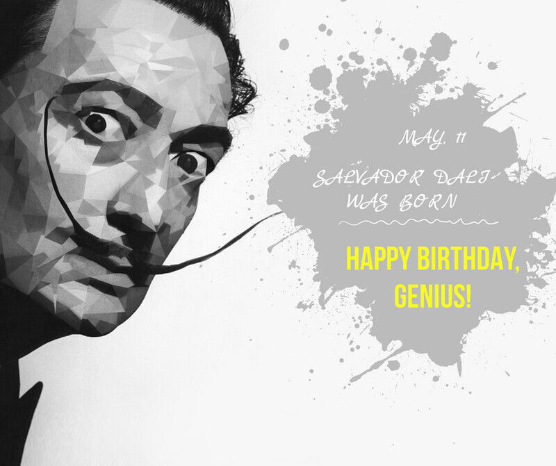 SimonHedley's tweet photo. There's something about brilliant minds.. We love them in hindsight, but often they are challenging and not always understood at the time.

One of my favourite artists.. Salvador Dali was born today.. May 11th..

Happy Birthday Genius. https://t.co/kmZMNekAef