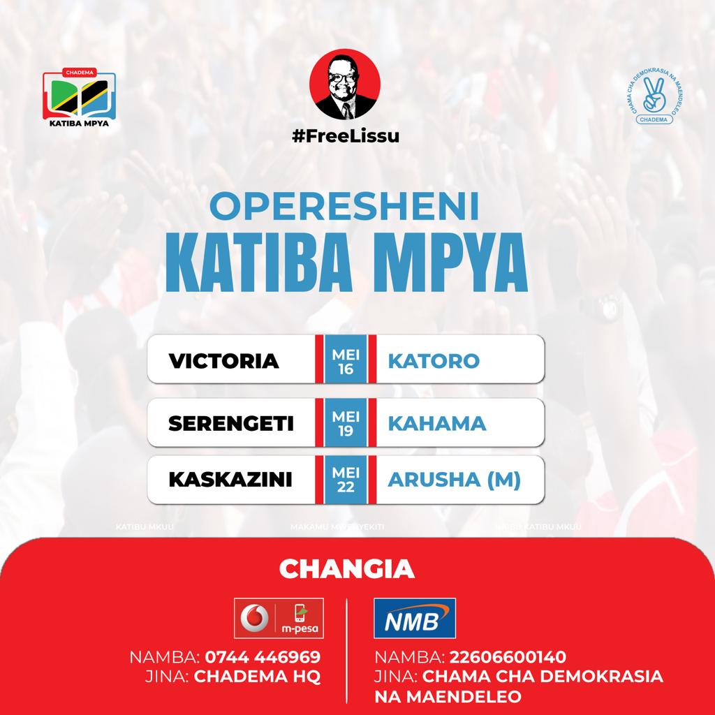GeneralMoze's tweet photo. Operasheni #KatibaMpya #FreeTunduLissu
@ChademaTZ2 @HecheJohn https://t.co/Bkw3lhXPKa