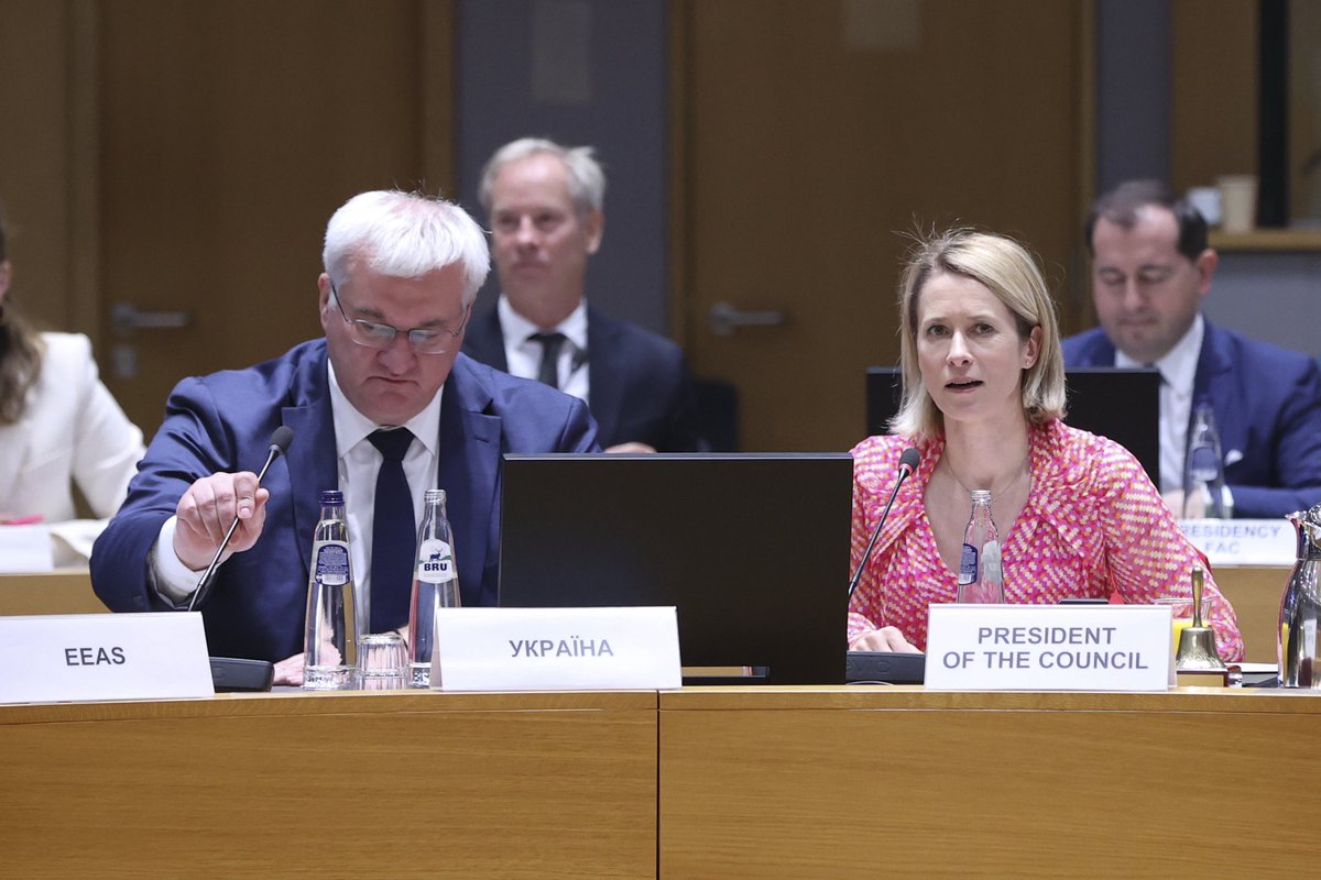 andrii_sybiha's tweet photo. Today at the EU Foreign Affairs Council, I shared a new sense of momentum for our common European future.

I updated colleagues on the battlefield situation. Ukraine holds the line and the tide is turning. Our long-range sanctions prove effective and expose Russia’s weakness.

I thanked the EU for the recent steps on €90 billion loan and the 20th sanctions package. They have sent a powerful signal of Europe’s strength to the world — and to Moscow. 

We also believe it is time for Europe to step up its role in peace efforts with a single, unified voice, and solve concrete issues. Increased pressure on the aggressor is key to advance peace efforts.

Ukraine is ready to make its experience, technology, and equipment the backbone of European security through a Ukraine-EU Drone Deal. 

Our 90% effectiveness against mass drone attacks can be expanded to protect the entire EU perimeter. 

We are fully committed to the reforms needed for EU membership and seek to sign the accession agreement in 2027. We are working to open Cluster One on May 26th and other clusters until the end of the Cypriot Presidency. 

This is a two-way street; recognizing our progress is vital to cementing Ukraine’s place in our common European home.