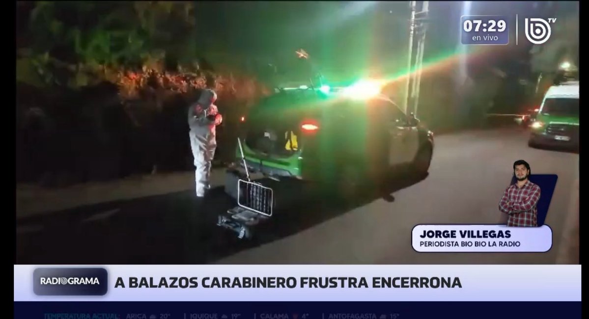 Anoche hubo un portonazo en Buin y en Providencia asaltaron a un chofer 
de Uber y lo apuñalaron, pero al parecer a los canales de TV se les fue informar, porque están más preocupados del clima. 

Un punto para <a href="/biobio/">BioBioChile</a>