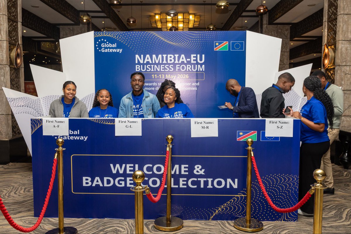 EUinNamibia's tweet photo. 2/ 📘 MASTERCLASS HIGHLIGHTS at NEUBF2026:

🌱 Skills &amp; VET for green industrialisation &amp; jobs
🌍 EPA Rules of Origin to unlock EU market access
♻️ Navigating EUDR &amp; CBAM for sustainable trade

Driving Namibia’s competitiveness &amp; green transition 🇳🇦🇪🇺 https://t.co/d5KjtvXlCC