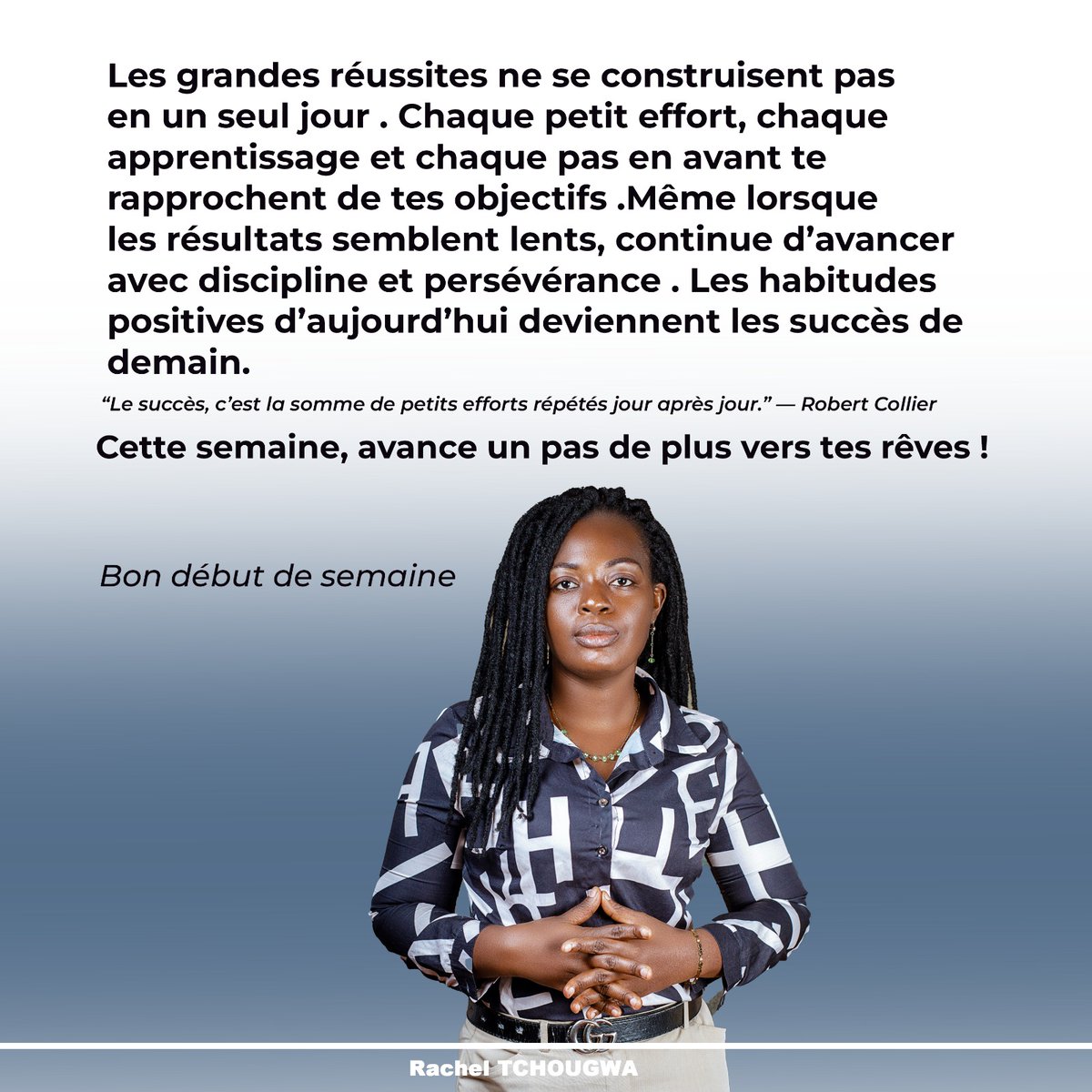 TchodouR's tweet photo. Bon début de semaine

#Mondaymotivation #Mondayquote https://t.co/mkaN0a9o5g
