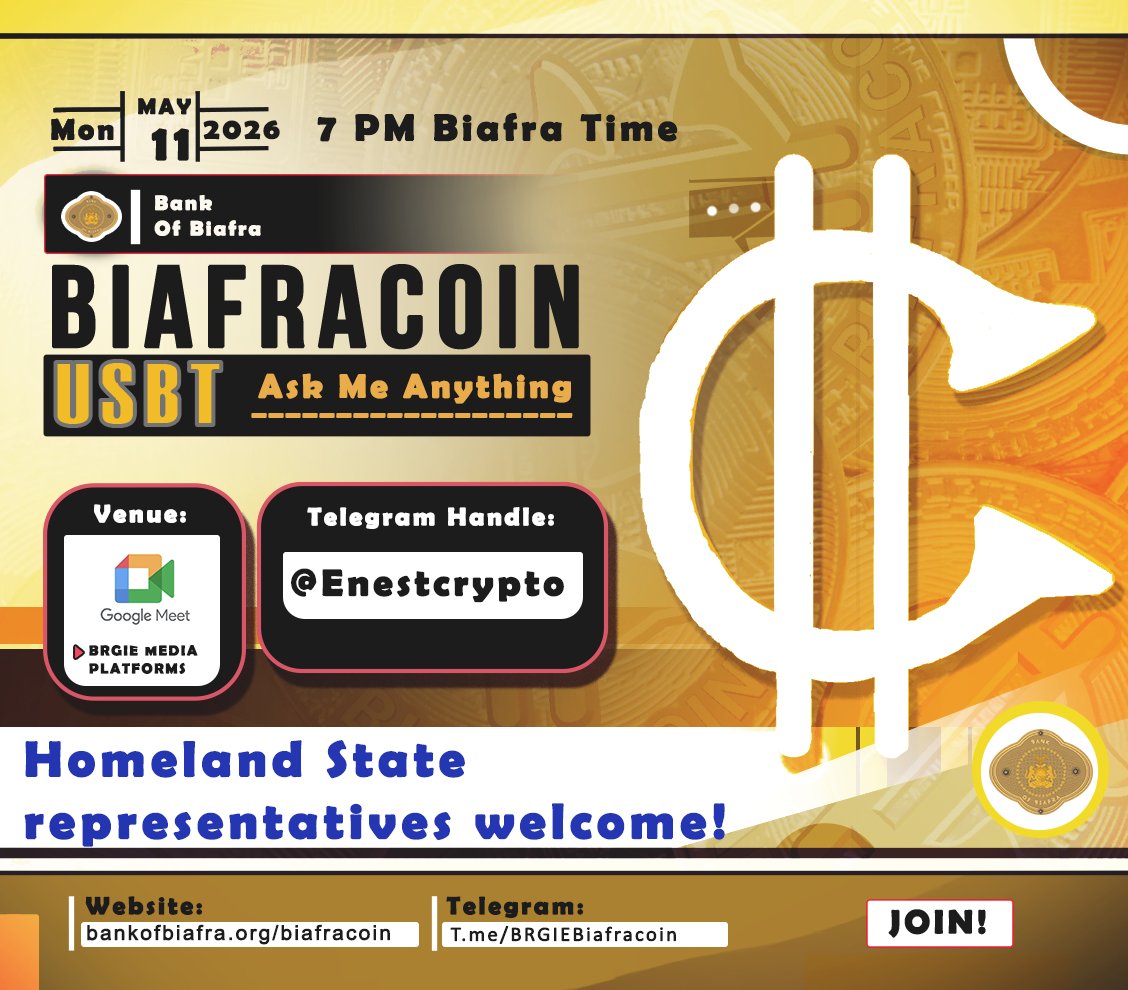Biafracoin USBT tweet media