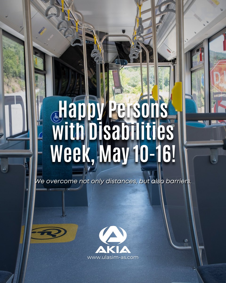 ulasimas_tr's tweet photo. 🔹 Sadece mesafeleri değil, engelleri de aşıyoruz.
10-16 Mayıs Engelliler Haftası Kutlu Olsun! 🤝
***
🔹 We overcome not only distances, but also barriers.
Happy Persons with Disabilities Week, May 10-16! 🌐 https://t.co/pnz02ZzRI4