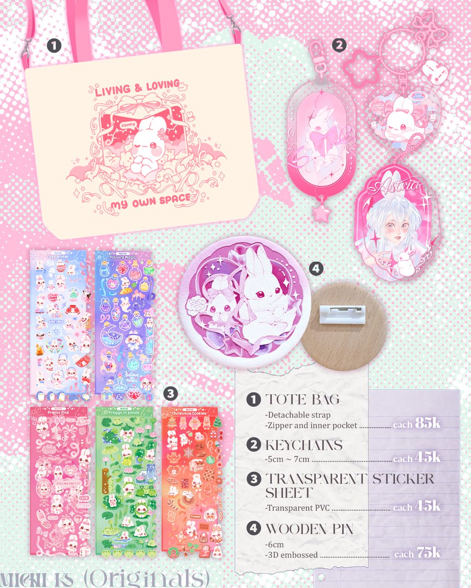 _michiks_'s tweet photo. 【 🔄 &amp; 🩷 are appreciated! 】
First time boothing at #Comifuro22 with @mugen0017 Trade offer is available ! ^^

‼️Only SUNDAY
🎀 Open PO until 13 May
🌸 PO link below, strongly advised to place order as I will bring lesser stock to event

[2/2] https://t.co/E6qnlRU9ai