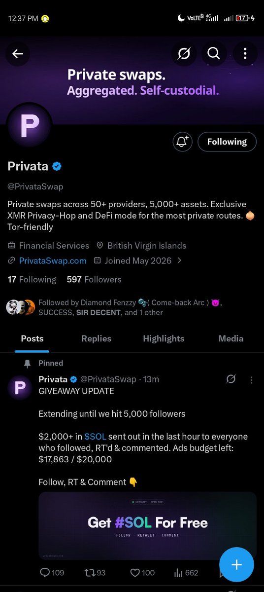 MNanay4783's tweet photo. @PrivataSwap All Task done ✅ 

4g32FtWpZC2WSJHaUvKkSNjvrXTC3Hy2WJUR1HkiPzgR

Thanks @PrivataSwap https://t.co/vuDj1OHQb2