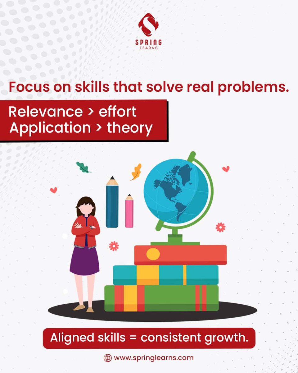 spring_learns's tweet photo. Career growth doesn’t come from doing more
it comes from doing what matters.

The right skills don’t just help you improve,
they help you move forward faster.

Because momentum isn’t built by chance,
it’s built by choice.

#CareerMomentum #HighImpactSkills #SkillDrivenGrowth https://t.co/mSqWFAt0UA