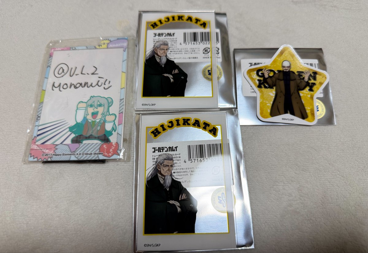 U_L_2's tweet photo. 【譲渡/交換】ゴールデンカムイ 黄金に染まる函館
トレーディングアクリルカード　ダイカットステッカー
譲:土方　鶴見
求:定価＋送料110円
異種交換:野山遊び　ステッカー:鯉登
森の星空(カフェ)コースター:月島
お支払い:paypay
郵送にてお願い致します https://t.co/ltRpio9x4X