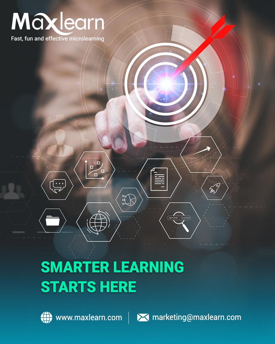 maxlearn_global's tweet photo. Train Smart. Perform Better.
Deliver goal-driven targeted learning that adapts to every role. MaxLearn boosts retention, strengthens SOP adherence, and improves workforce performance with personalized microlearning journeys. https://t.co/crjw9YQMEW
#LMS #AIlearning https://t.co/10quc6MzCX