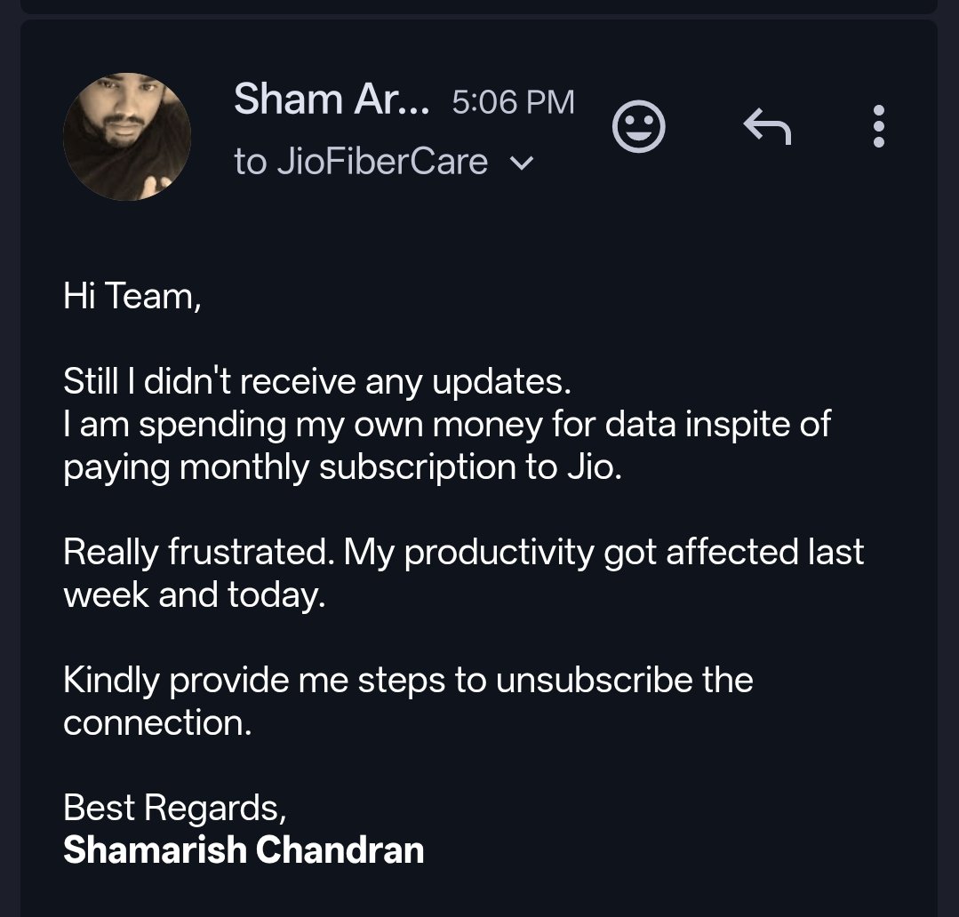 Shamarish's tweet photo. @JioCare @JioCare 
@reliancejio https://t.co/QKGN4BBwbB