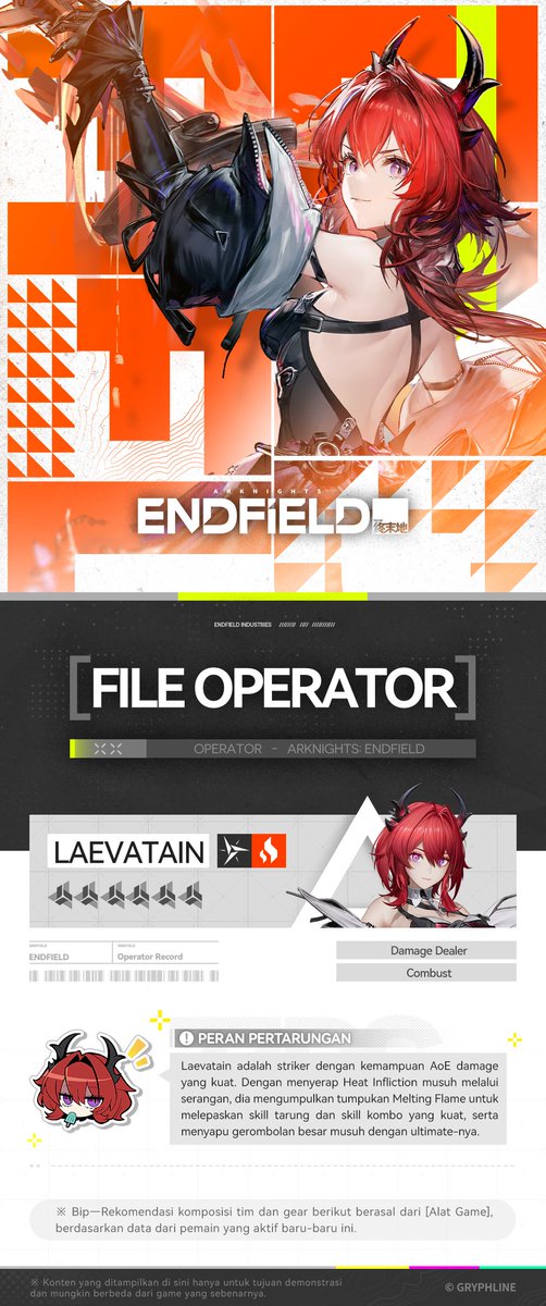 AKEndfieldID's tweet photo. // File Operator // Laevatain // Gilberta // Ardelia // Pogranichnik
Endministrator, kamilah perisai di belakangmu.
Untuk informasi lebih lanjut, silakan lihat tautannya:
https://t.co/Wyqir1IU4y
#ArknightsEndfield #Endfield #AtTheWakeOfSpring https://t.co/L5KRTWRnhf