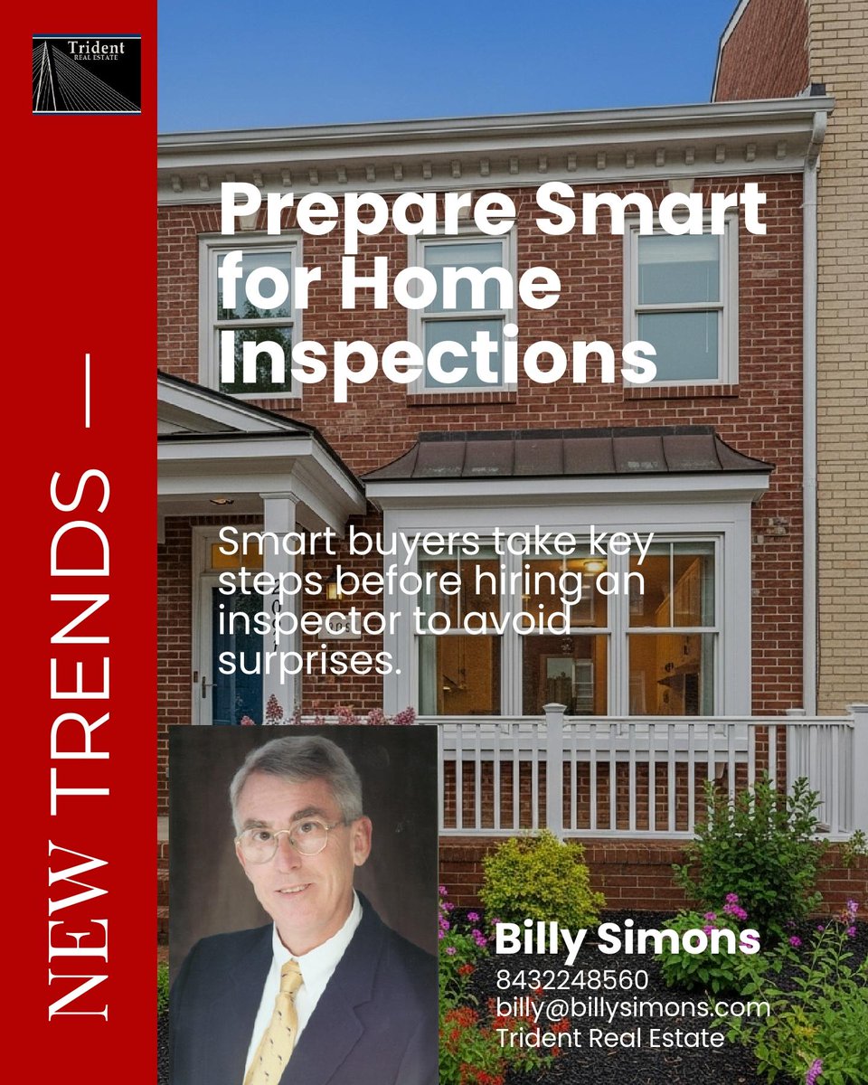simonsbilly's tweet photo. Smart buyers prep for inspections by checking permits, insurance risks, and major systems before hiring a pro. What’s your top must-check before you schedule the inspection? https://t.co/hWpuFFT5af
