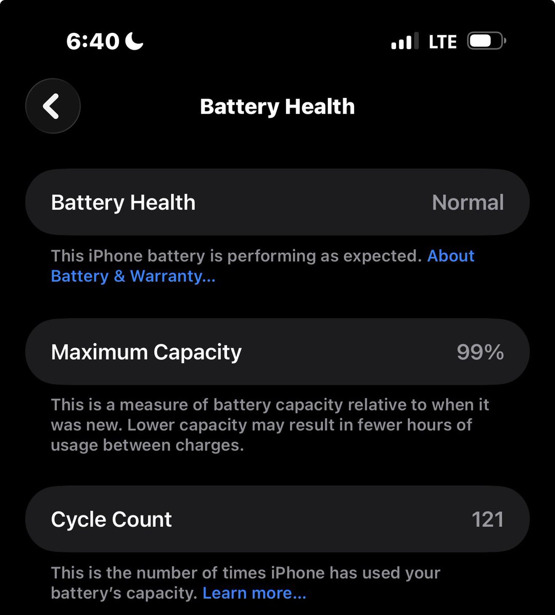 PebblezGG's tweet photo. 99% (121 charge cycles)

It’s starting… https://t.co/HQfqmJCG3t