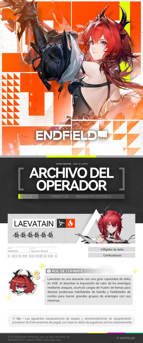 AKEndfieldES's tweet photo. // Archivo del operador // Laevatain // Gilberta // Ardelia // Pogranichnik
Endministrator, somos el escudo a sus espaldas.
Para más información, consulta el enlace:
https://t.co/WVAaeBhy9g
#ArknightsEndfield #Endfield #AtTheWakeOfSpring https://t.co/gKZeMCOXqd