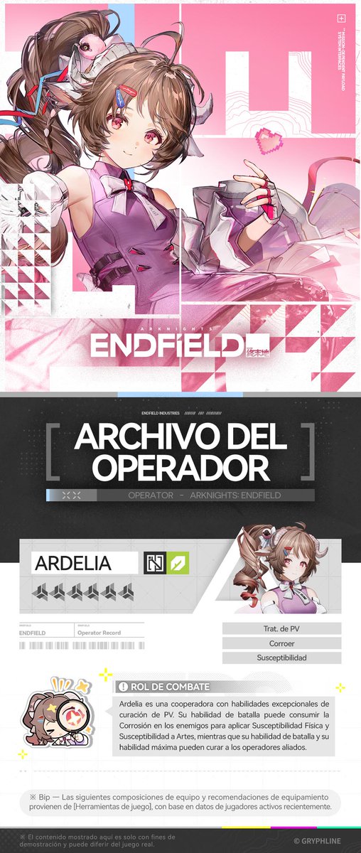 AKEndfieldES's tweet photo. // Archivo del operador // Laevatain // Gilberta // Ardelia // Pogranichnik
Endministrator, somos el escudo a sus espaldas.
Para más información, consulta el enlace:
https://t.co/WVAaeBhy9g
#ArknightsEndfield #Endfield #AtTheWakeOfSpring https://t.co/gKZeMCOXqd