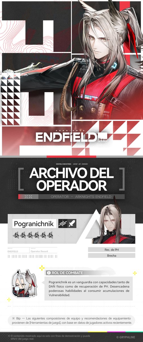 AKEndfieldES's tweet photo. // Archivo del operador // Laevatain // Gilberta // Ardelia // Pogranichnik
Endministrator, somos el escudo a sus espaldas.
Para más información, consulta el enlace:
https://t.co/WVAaeBhy9g
#ArknightsEndfield #Endfield #AtTheWakeOfSpring https://t.co/gKZeMCOXqd