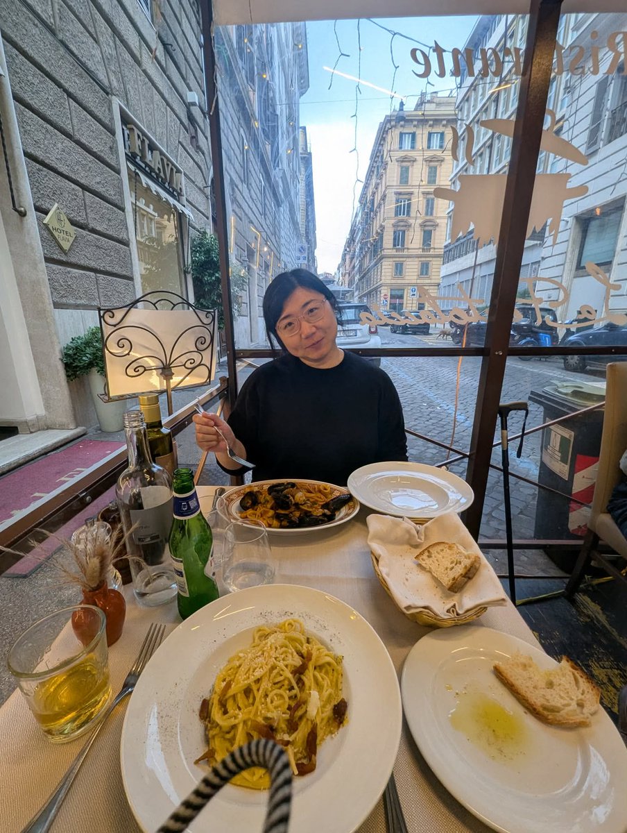 Stuck at home  but living vicariously through my son's Italian