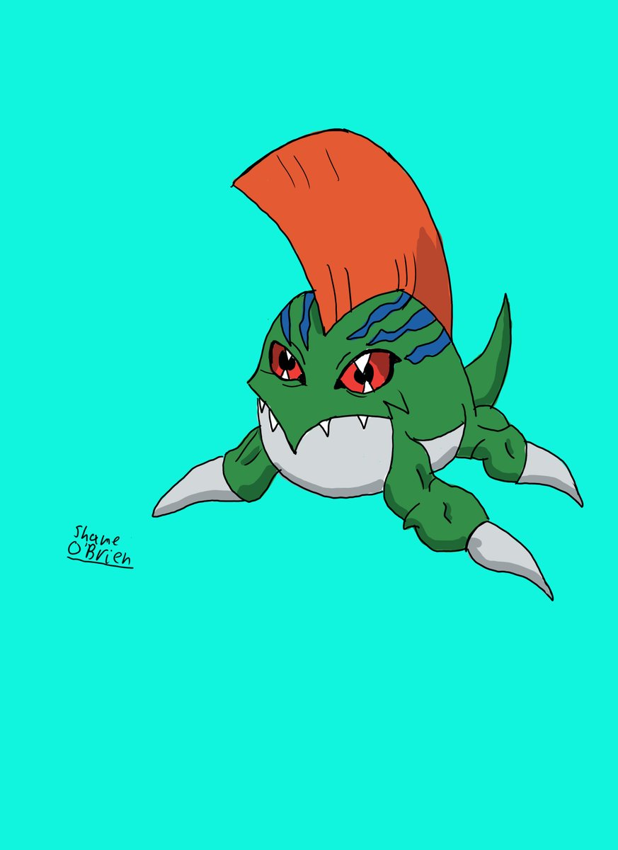 brien_shane's tweet photo. Another digimon drawing this time it's Betamon the rookie level of Seadramon. #digimon #digimonadventure #seadramon #animeart #digimondigitalmonsters #digimonadventure02 #digmonartwork #rookiedigimon #digimonanime #betamondigimon #metalseadramon #megaseadramon #betamon https://t.co/LhQHvbjYPA