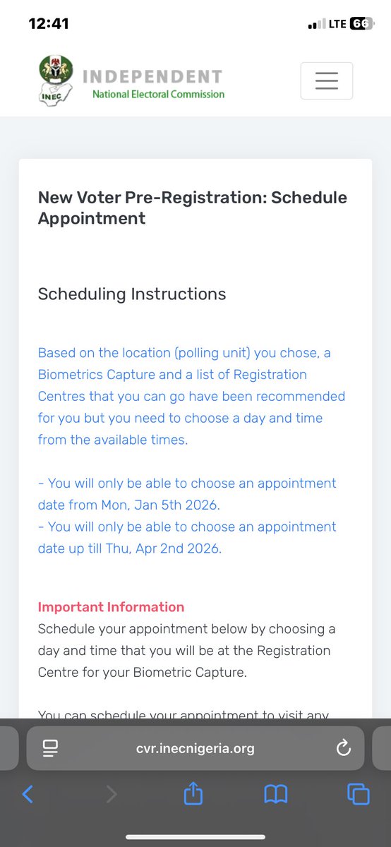 unclemagic100's tweet photo. It would be nice to update the scheduling for biometrics. Thank you https://t.co/0tusW6WQ2K