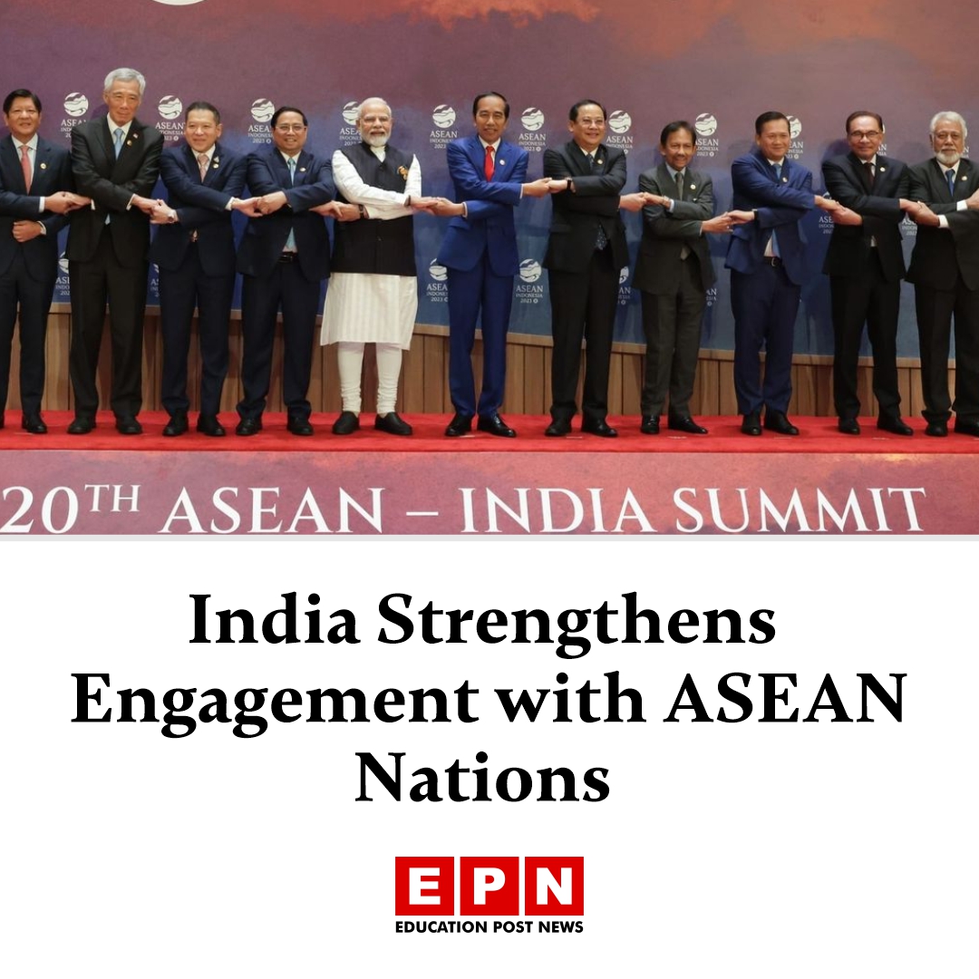 India Strengthens Engagement with ASEAN Nations

Details here 🔗 educationpost.in/news/education…

#IndiaASEAN #IndoPacific #MaritimeCooperation #EconomicPartnership #RegionalCooperation #ASEAN #StrategicPartnership #TradeRelations #Diplomacy #GlobalGrowth #EPN