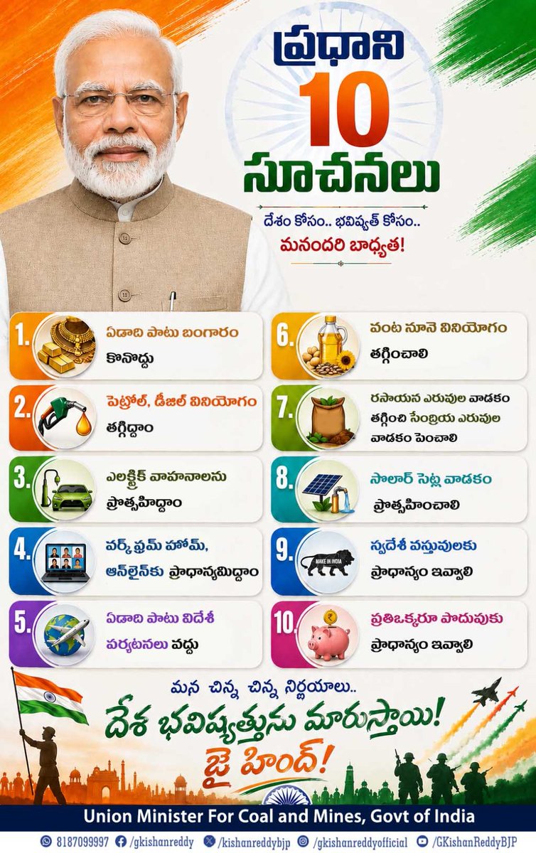 G Kishan Reddy tweet media