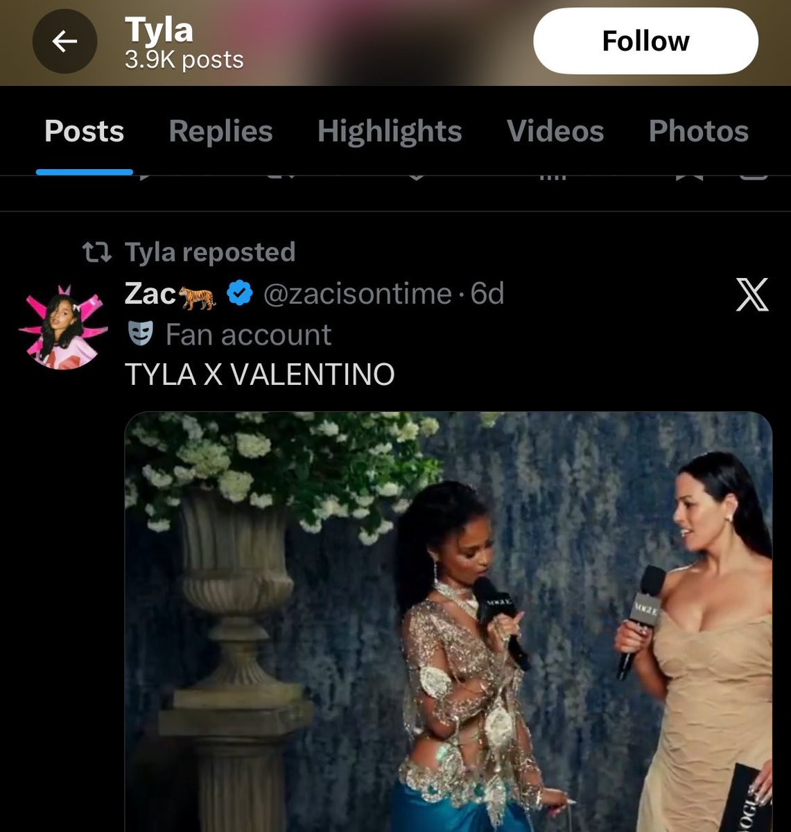 The way Tyla dug up a tweet from six days ago from an account that has been consistently bodyshaming Rihanna.. Like she LITERALLY had to physically go to their profile and scroll past the insults to find it. And y’all expect me to believe that this girl is a saint?