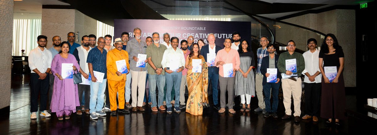 CreativeFirstIN's tweet photo. On April 30 in Hyderabad, the @motionpictures, brought together film, music, and publishing leaders and broadcasting to highlight their message: in the age of AI, strong copyright is essential to sustain growth.  
 
https://t.co/y4HLtQEyAU

@MIB_India @PIB_MeitY @DPIITGoI https://t.co/vKDmnPI9cS
