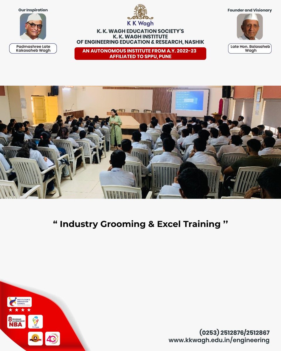 K. K. Wagh Institute tweet media