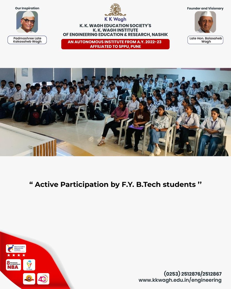K. K. Wagh Institute tweet media