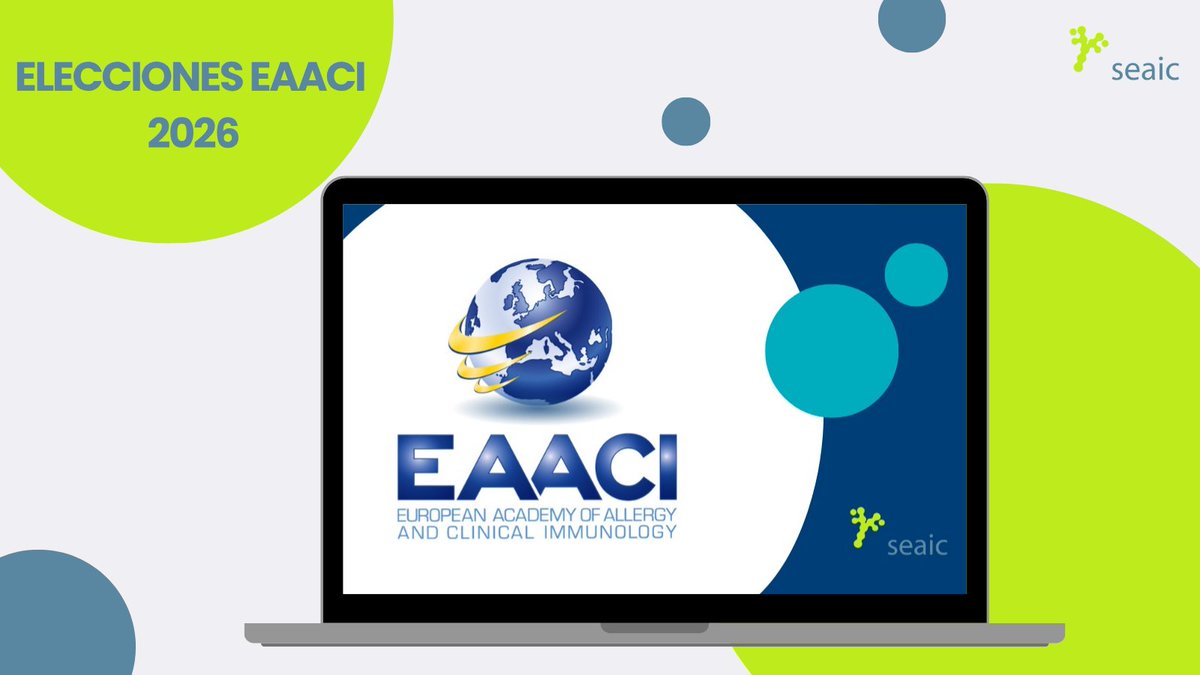 SEAIC_Alergia's tweet photo. 🗳️ La Academia Europea de Alergología e Inmunología Clínica (EAACI) ha abierto el proceso de elecciones 2026.

📅 Plazo para votar: 13 de mayo

👉 Necesario estar inscrito previamente en una Sección, Interest Group (IG) o Working Group (WG) de EAACI.

🔗 https://t.co/mMxKJld4gc https://t.co/bQdstGky7G