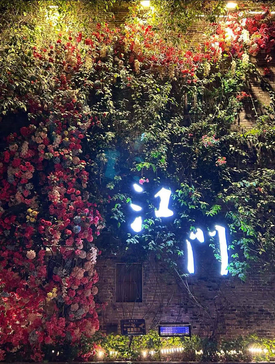 aoi_VT_S's tweet photo. 灯光点亮花墙，江门的夜，从这里开始。
#江门 https://t.co/YNaLCRj0P7