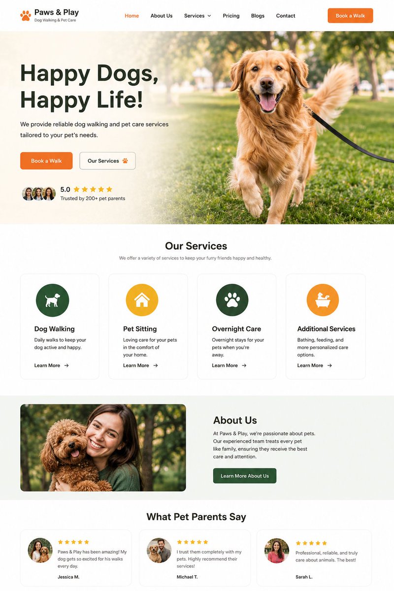 giddyboy10's tweet photo. New week. Fresh opportunities. 
Your website should do more than exist, it should build trust, answer questions, and turn visitors into customers.
Pet brand, lawn care, or local business… if you're ready for a website that works, let’s build it. 

#WebDesign #SmallBusinessUSA https://t.co/ZYDzFMSneL