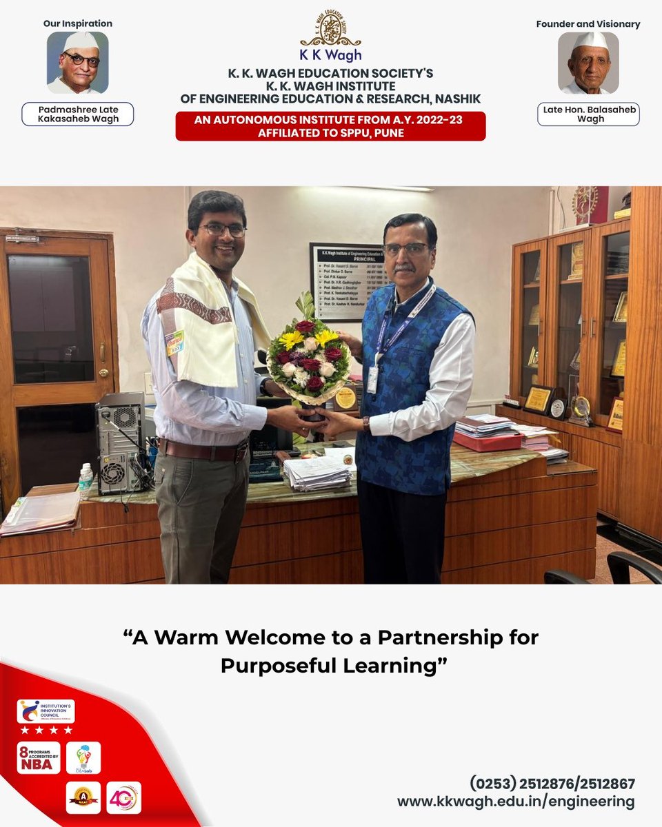 K. K. Wagh Institute tweet media