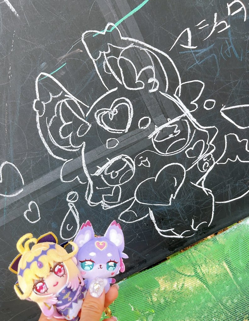 東映ミュージアムにマシュタン描いてきたよ🌟