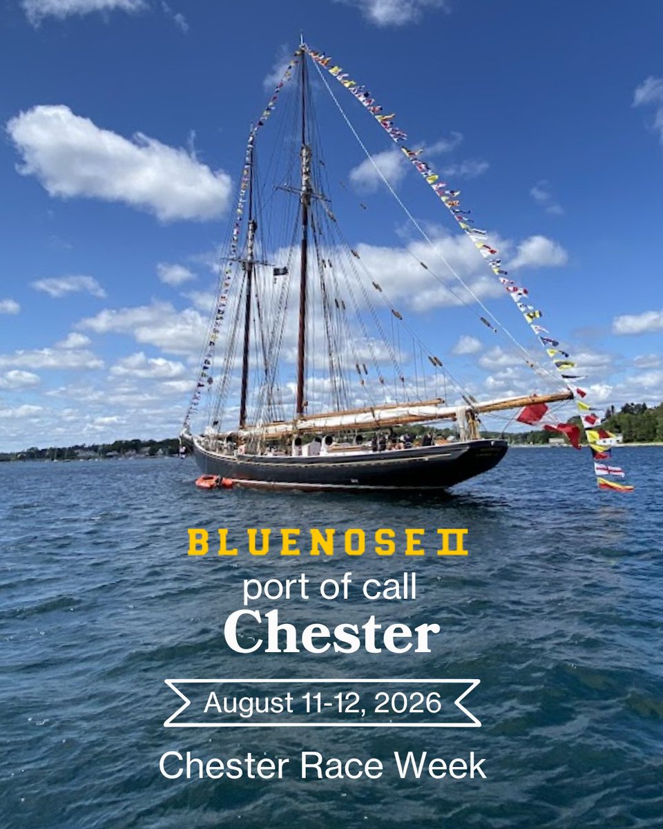 We're thrilled to be heading back to Chester Race Week -- Canada's largest keelboat regatta. Check out the schedule and start planning your week: chesterraceweek.com 
See you on the water!  🌊