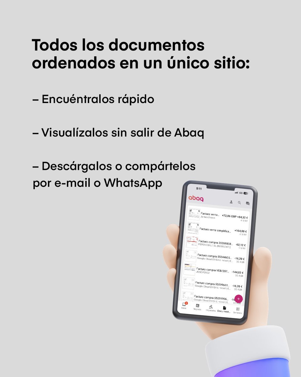 abaqpro's tweet photo. Tener tus documentos siempre actualizados y siempre contigo parece un sueño pero es real. 📄👌 

#Abaq #lagestoríadigitalPRO #gestoría #abaqPROmete #autónomos #emprendedores #somosmuyPRO https://t.co/7d0a9rUJOs