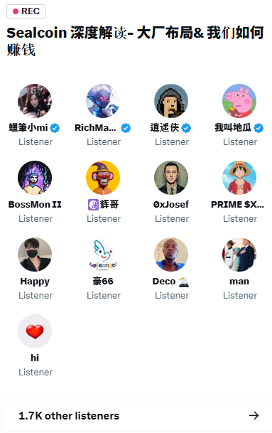 Sealcoin_QAIT's tweet photo. More than 1.7k listening LIVE! https://t.co/RQOPLIVnx5
