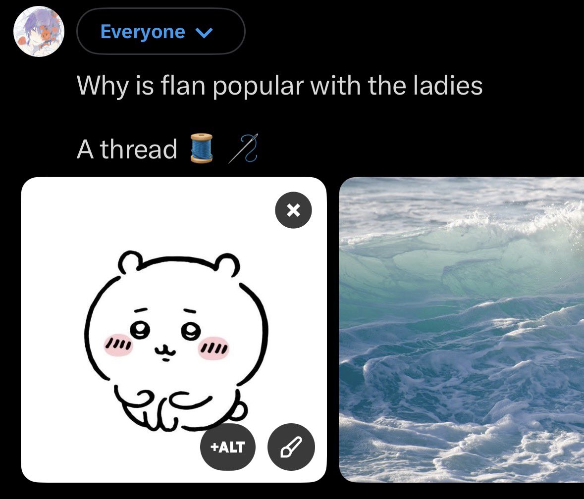 Flan tweet media
