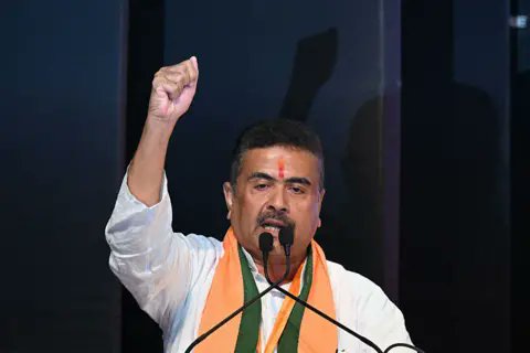 ankithkedar's tweet photo. Big decisions in West Bengal's first cabinet meeting under CM @SuvenduWB Land transfer to BSF approved for fencing entire Bangladesh border. process starts today, to be completed in 45 days.• Ayushman Bharat & other Central schemes to be implemented in the state.• 5-year extension in age limit for school job applicants.• New criminal laws (BNS) & 2025 Census to be implemented immediately.A new beginning. #WestBengal #BSF 🚨