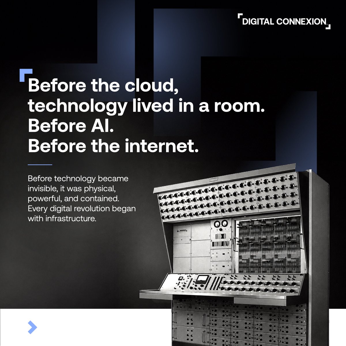 D_Connexion's tweet photo. Technology keeps evolving.
The infrastructure behind it must evolve faster.
This #NationalTechnologyDay, we celebrate the data centers powering the digital world and the future ahead.

#DigitalConnexion #DataCenters #Technology #AIInfrastructure https://t.co/5hARhc1oCy