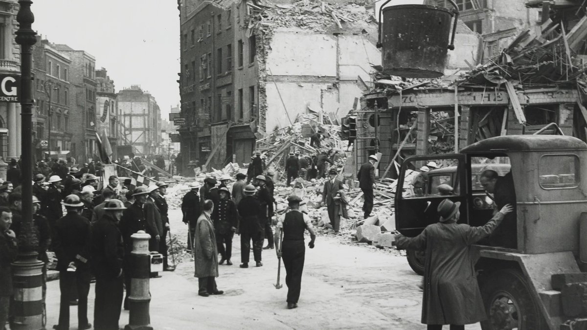 Alexandr4Denman's tweet photo. Think about this for a second , when our country was bombed in WW2 our families had nothing left just the clothes on their backs , did we get on boats and flood into other countries ? NO we stayed we rebuilt ! Funny that isn't it? Yet we are expected to take in and give money to every other foreigner that comes , they should take a leaf out of our book ? thoughts?
