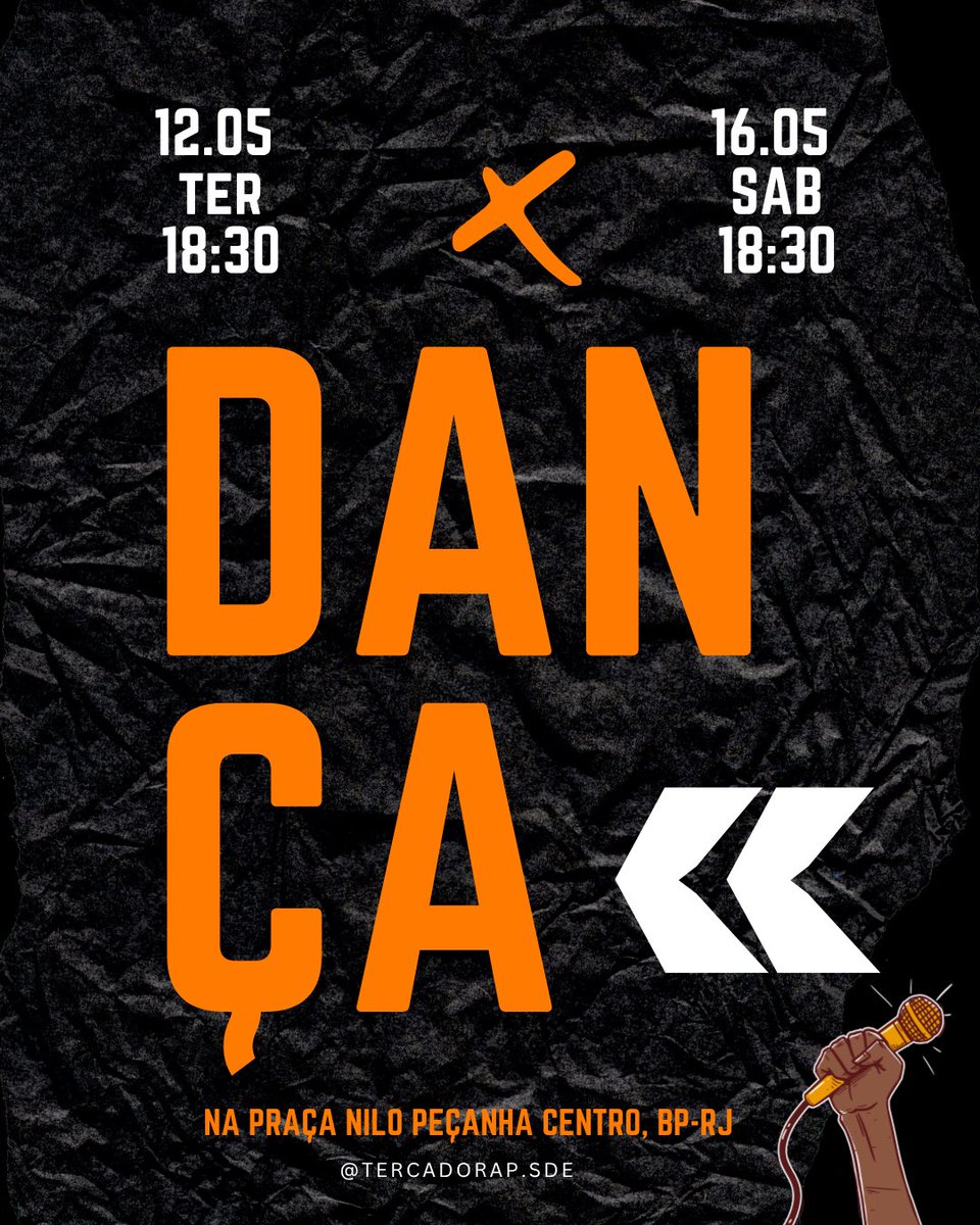 tercadorap's tweet photo. 🔥📍 Essa semana a gente quer viver a cultura JUNTO com vocês!

Na terça tem Aulão de Dança e no sábado tem Charme, Dança, Batalhas e muito mais, naquela energia que só quem cola sabe como é… 🎤✨ 

Segue a gente no IG: @tercadorap.sde https://t.co/RT49DUuruq