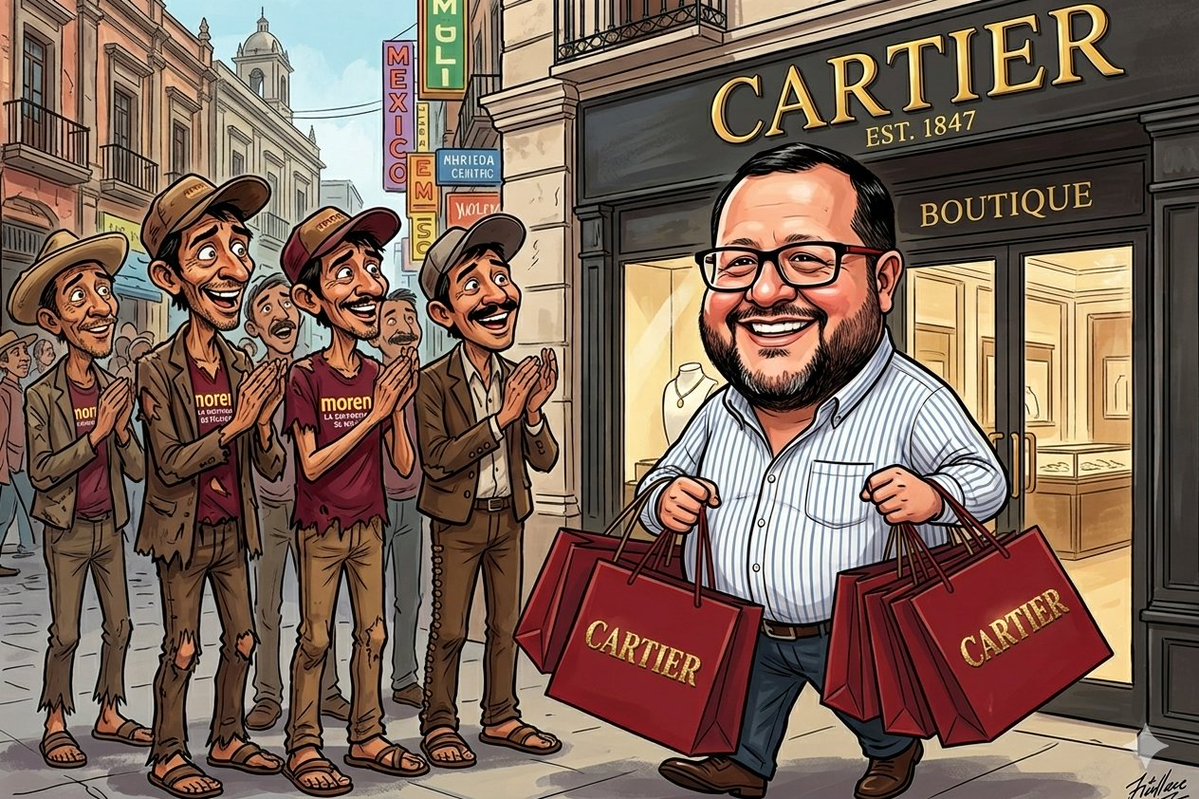 Antes del 2018 José Ramón López Beltrán era un bueno para nada, desempleado y sin ningún plan de vida que vivía a costa de su padre...
Mágicamente después de esa fecha se convirtió en un empresario exitoso (NADIE SABE EN QUE TRABAJA) que gana millones de pesos en tiendas de lujo
