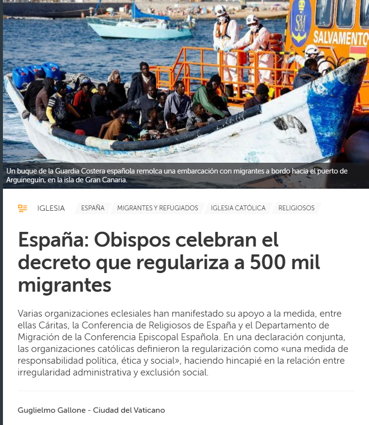 <a href="/NihilObsta78300/">Zuavo de Don Sixto</a> La Iglesia es la quinta columna que soporta la invasión migratoria en tu país, y vos salís a defenderla, gallego mogólico.

Patate y grabalo.