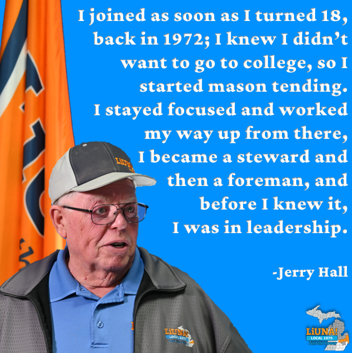 MiLaborers's tweet photo. We are back with another #MemberMonday featuring LIUNA LOCAL 1075 Retiree Jerry Hall. Jerry's story is an incredible journey, joining LIUNA right out of highschool, working his way up in leadership, become the Business Manager of Local 1075 and eventually becoming Business Manager of the MLDC. His wisdom, expertise, and guidance left a lasting mark on the Labor Movement in Michigan, and he continues to share his advice even in retirement. Jerry also take a sense of pride in the generations of his family  who have also joined LIUNA, now with two grandsons that are members.
#FeelThePower #OurUnionStories