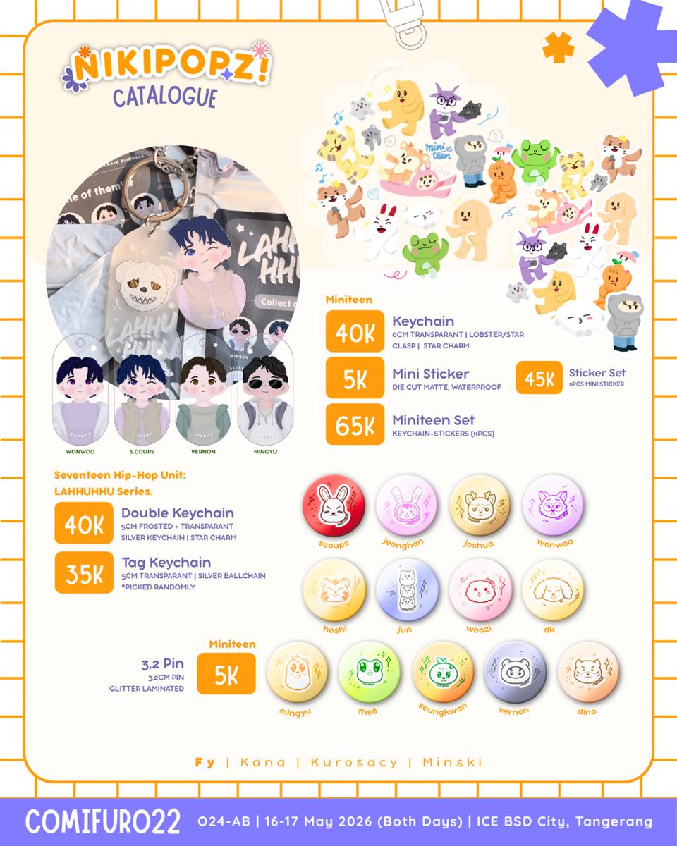 Nikipopz_'s tweet photo. 📍 O24ab (Both Days)
👤 @ailurofyle

Fandoms: Original, KPOP Boygroup, Seventeen, DCMK

#Cf22 #ComifuroXXII #CF22catalogue https://t.co/fCz3CIBdf5