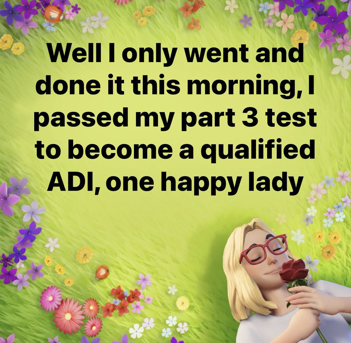 mitchell_adi's tweet photo. Congratulations to Mandie on the successful completion of her Part 3 test with a first time pass !
Mandie did her training with the AA Virtual Reality training course and I was glad to have been able to do her in-car Part 3 training as part of the course.
Pass no. 18 for 2026. https://t.co/4PFkqekmor