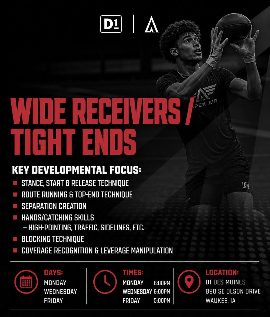 D1 Football Apex Academy tweet media