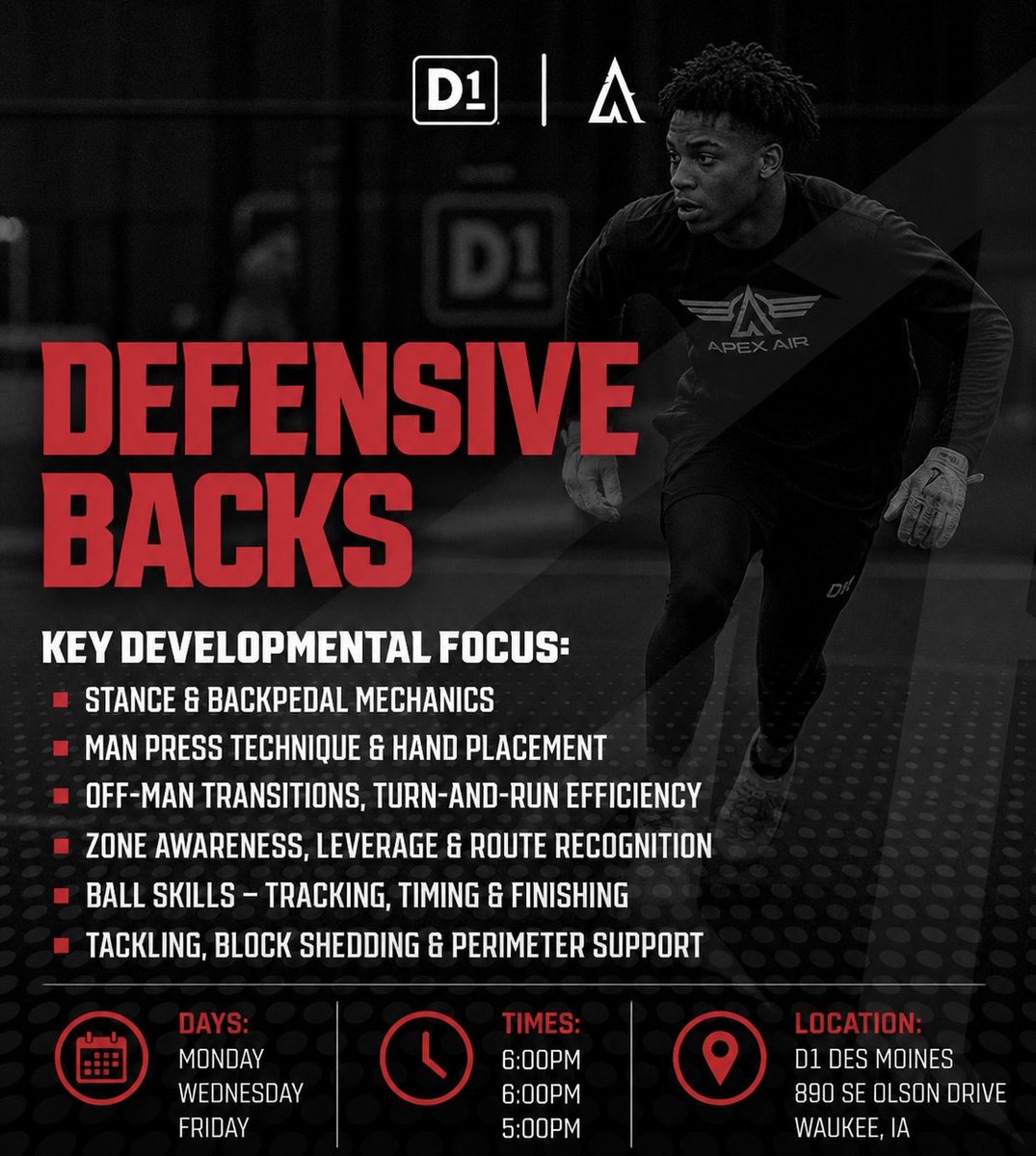 D1 Football Apex Academy tweet media